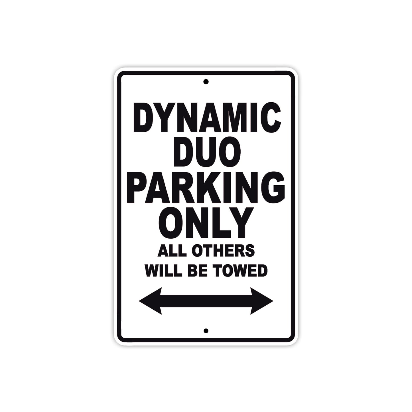 Ducati Dynamic Duo Parking Only All Others Will Be Towed Aluminum Decor Garage Sign