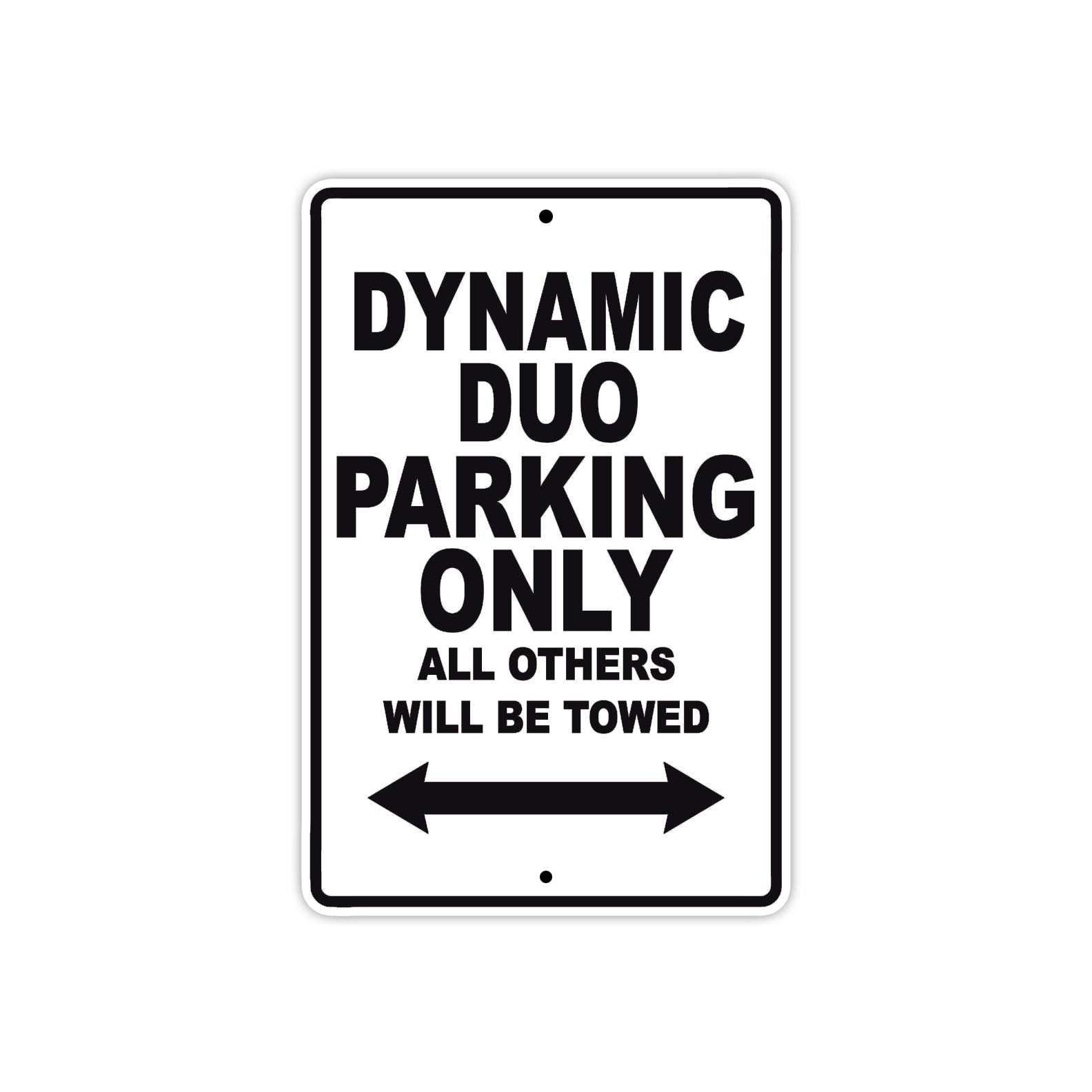 Ducati Dynamic Duo Parking Only All Others Will Be Towed Aluminum Decor Garage Sign