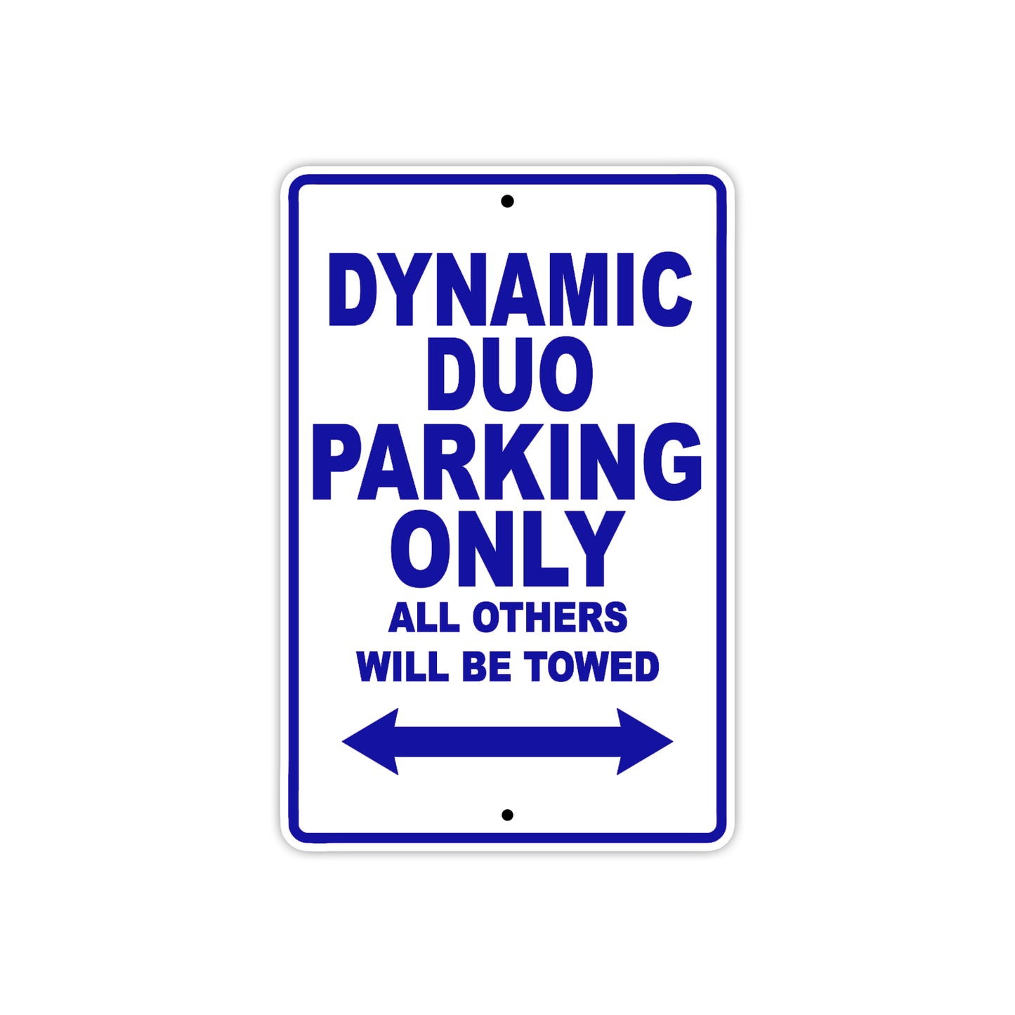 Ducati Dynamic Duo Parking Only All Others Will Be Towed Aluminum Decor Garage Sign