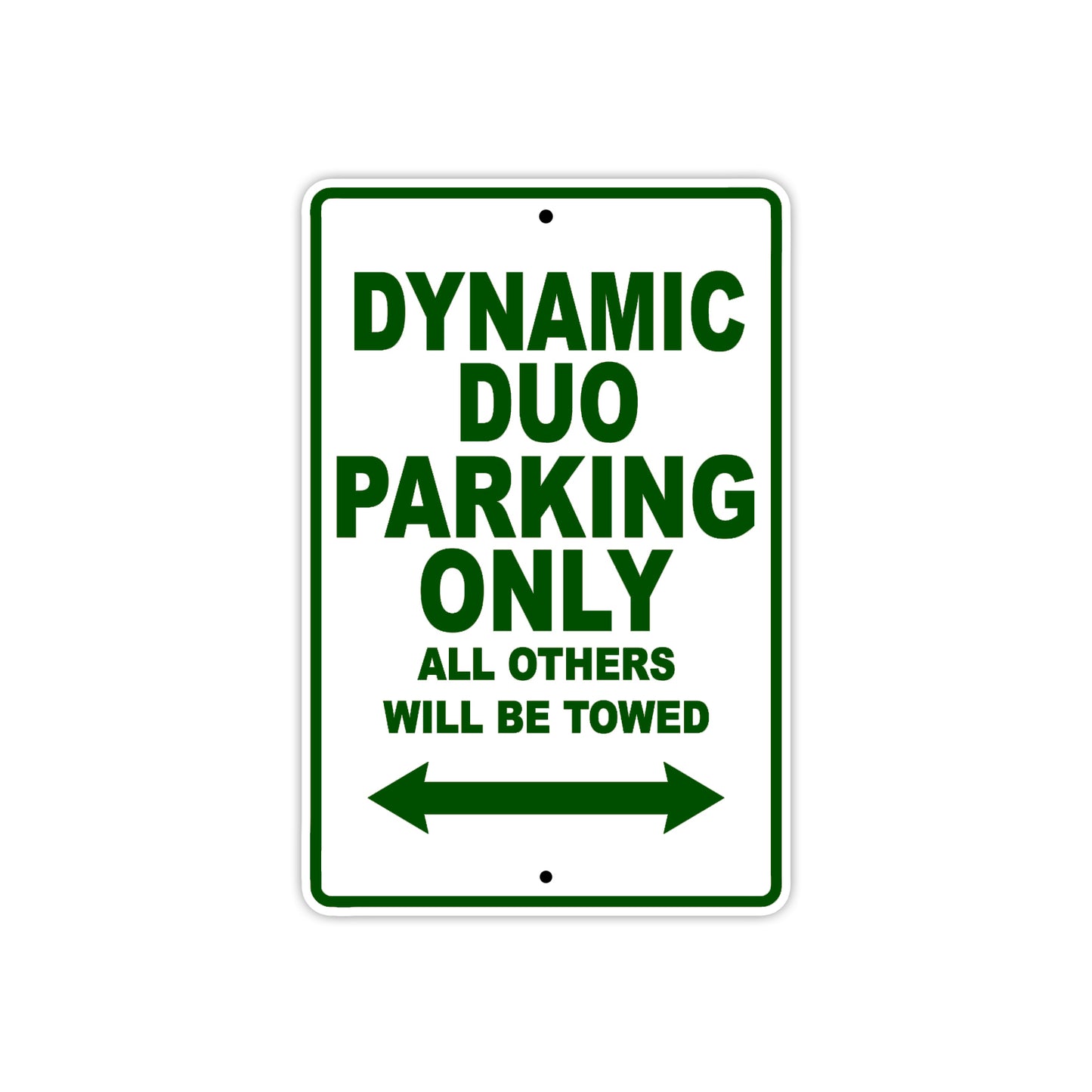 Ducati Dynamic Duo Parking Only All Others Will Be Towed Aluminum Decor Garage Sign