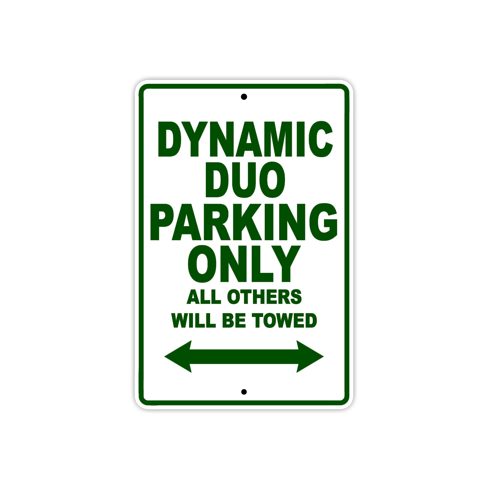 Ducati Dynamic Duo Parking Only All Others Will Be Towed Aluminum Decor Garage Sign