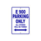 Ducati E 900 Parking Only All Others Will Be Towed Aluminum Decor Garage Sign