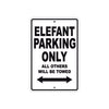 Ducati Elefant Parking Only All Others Will Be Towed Aluminum Decor Garage Sign