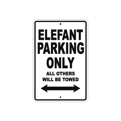 Ducati Elefant Parking Only All Others Will Be Towed Aluminum Decor Garage Sign
