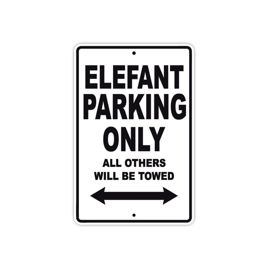 Ducati Elefant Parking Only All Others Will Be Towed Aluminum Decor Garage Sign