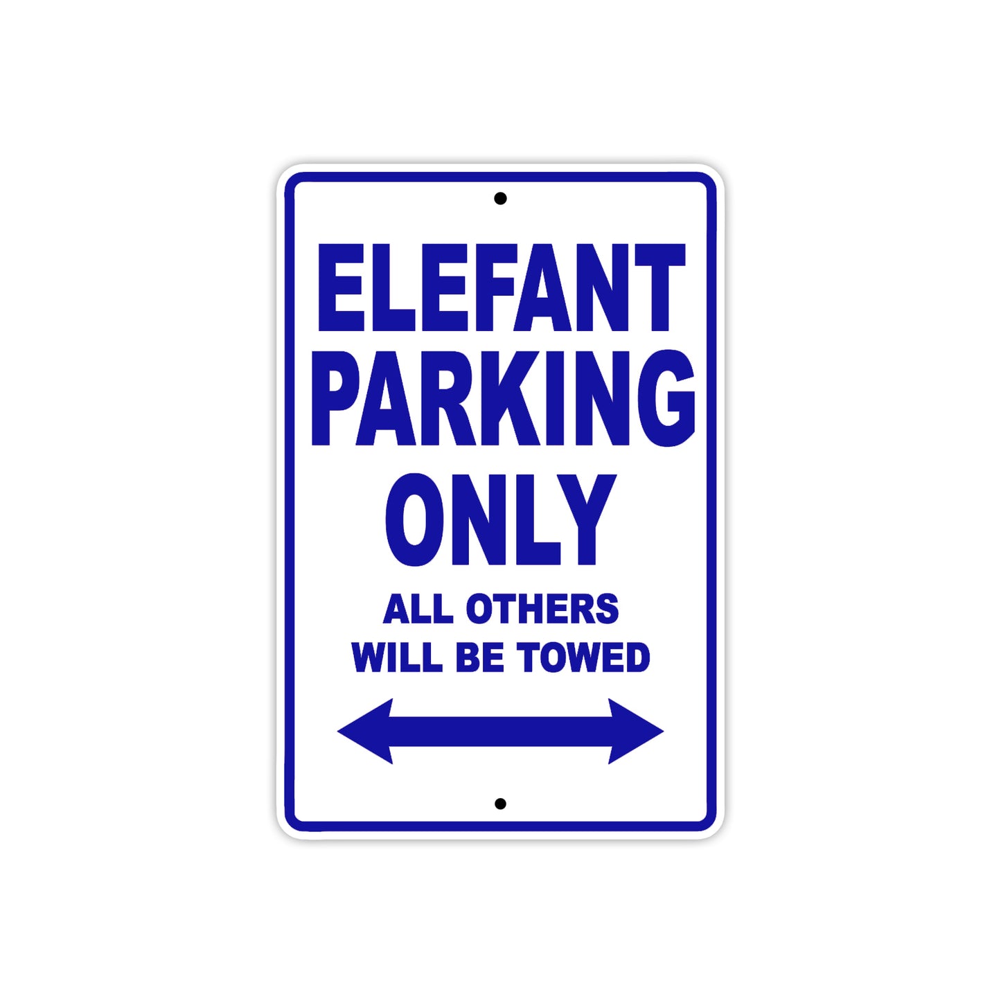 Ducati Elefant Parking Only All Others Will Be Towed Aluminum Decor Garage Sign