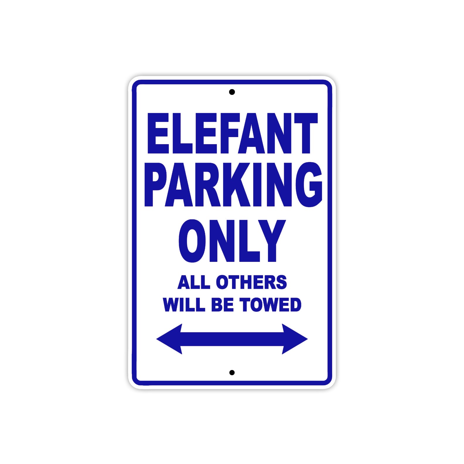 Ducati Elefant Parking Only All Others Will Be Towed Aluminum Decor Garage Sign