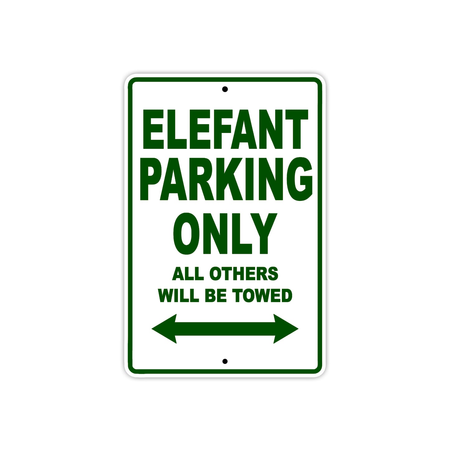 Ducati Elefant Parking Only All Others Will Be Towed Aluminum Decor Garage Sign