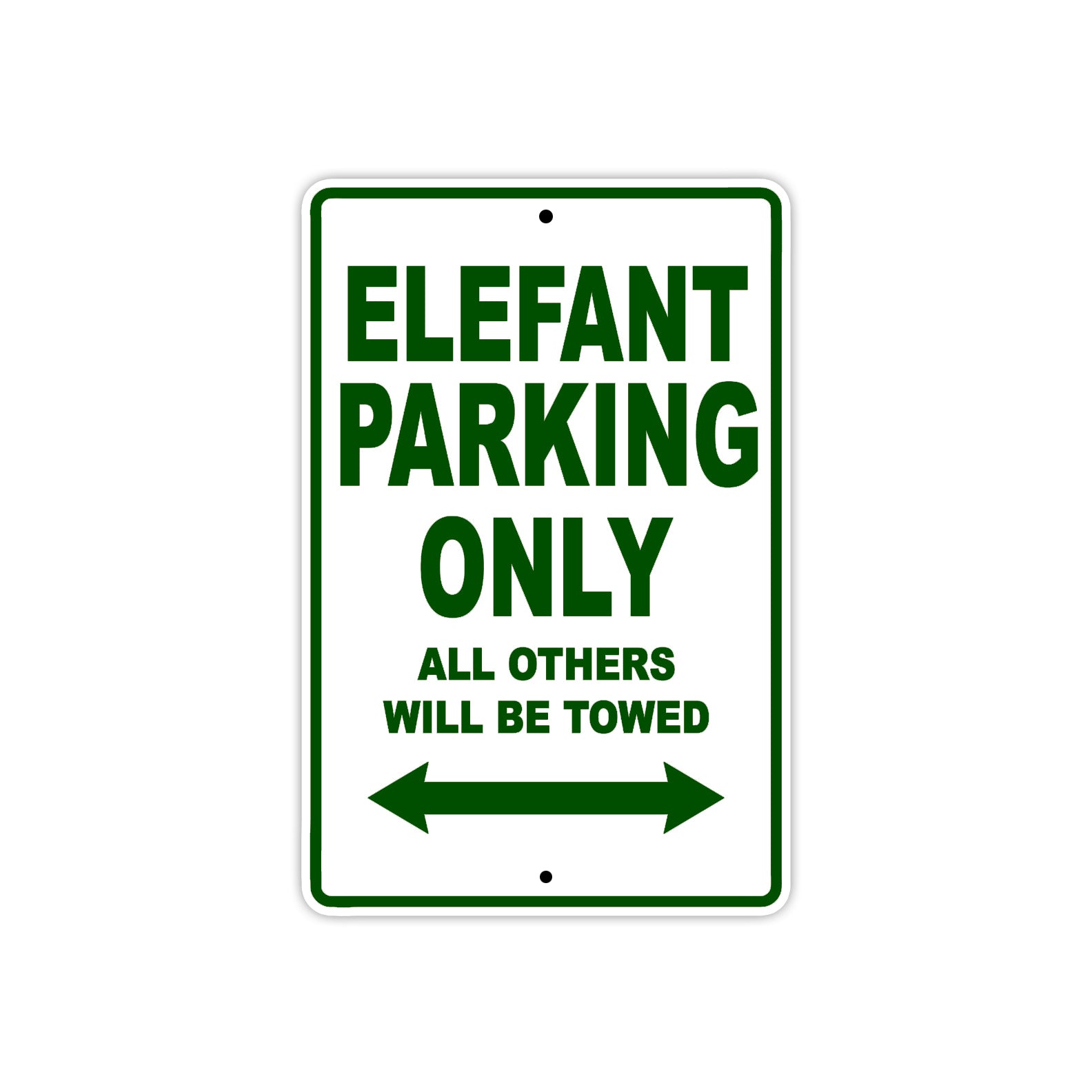 Ducati Elefant Parking Only All Others Will Be Towed Aluminum Decor Garage Sign
