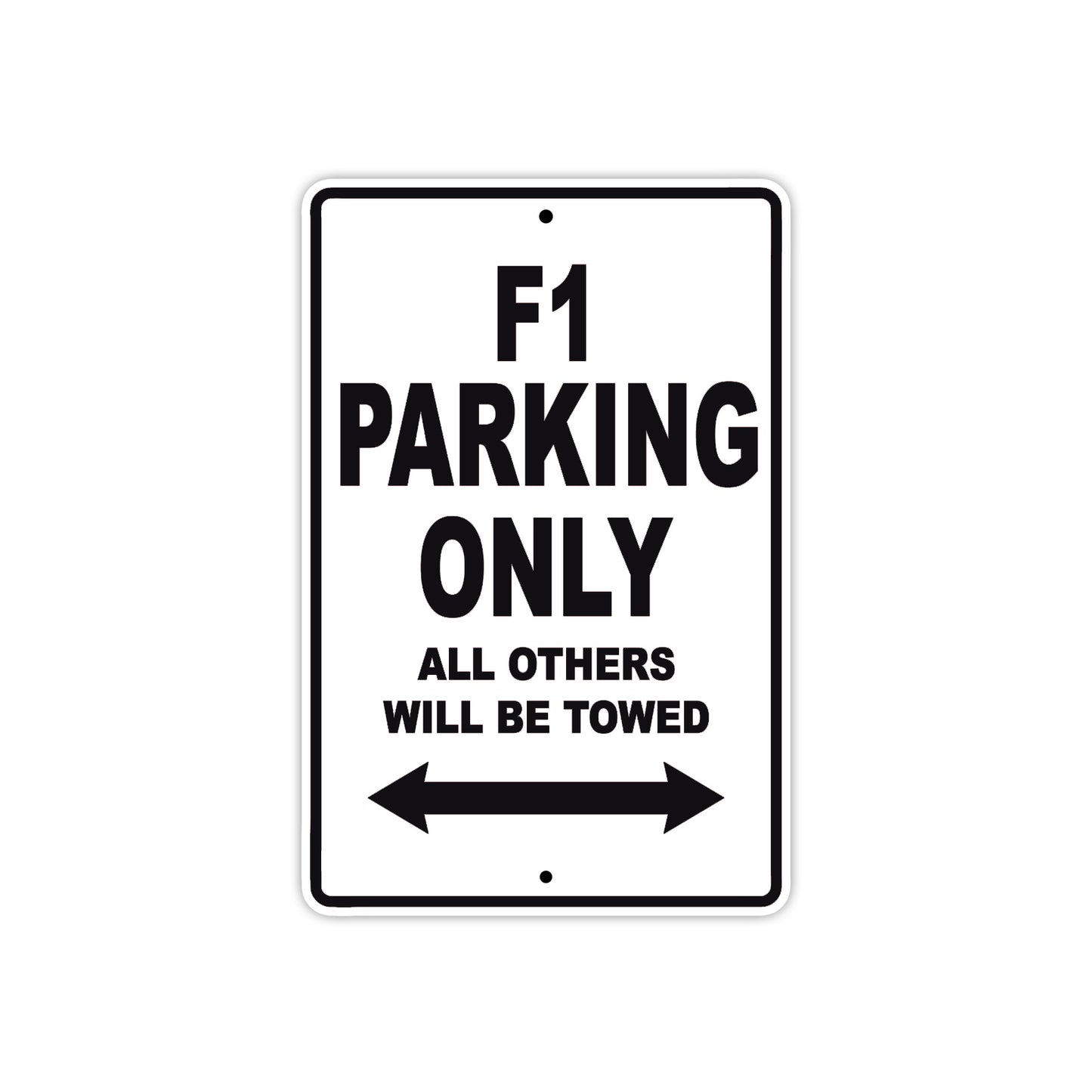 Ducati F1 Parking Only All Others Will Be Towed Aluminum Decor Garage Sign