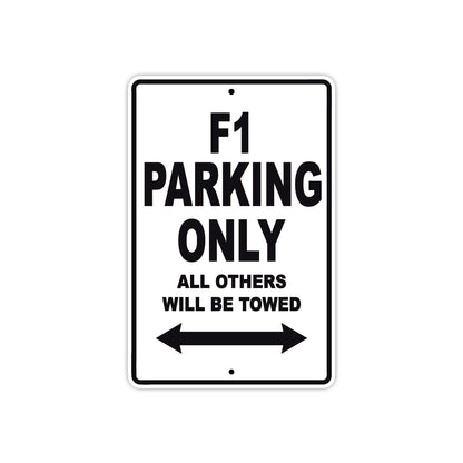 Ducati F1 Parking Only All Others Will Be Towed Aluminum Decor Garage Sign