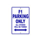 Ducati F1 Parking Only All Others Will Be Towed Aluminum Decor Garage Sign