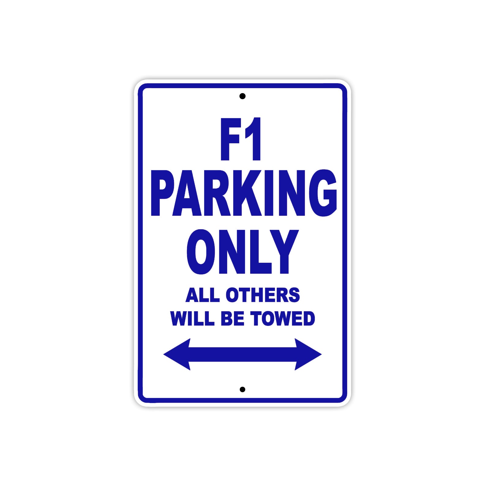 Ducati F1 Parking Only All Others Will Be Towed Aluminum Decor Garage Sign