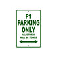 Ducati F1 Parking Only All Others Will Be Towed Aluminum Decor Garage Sign