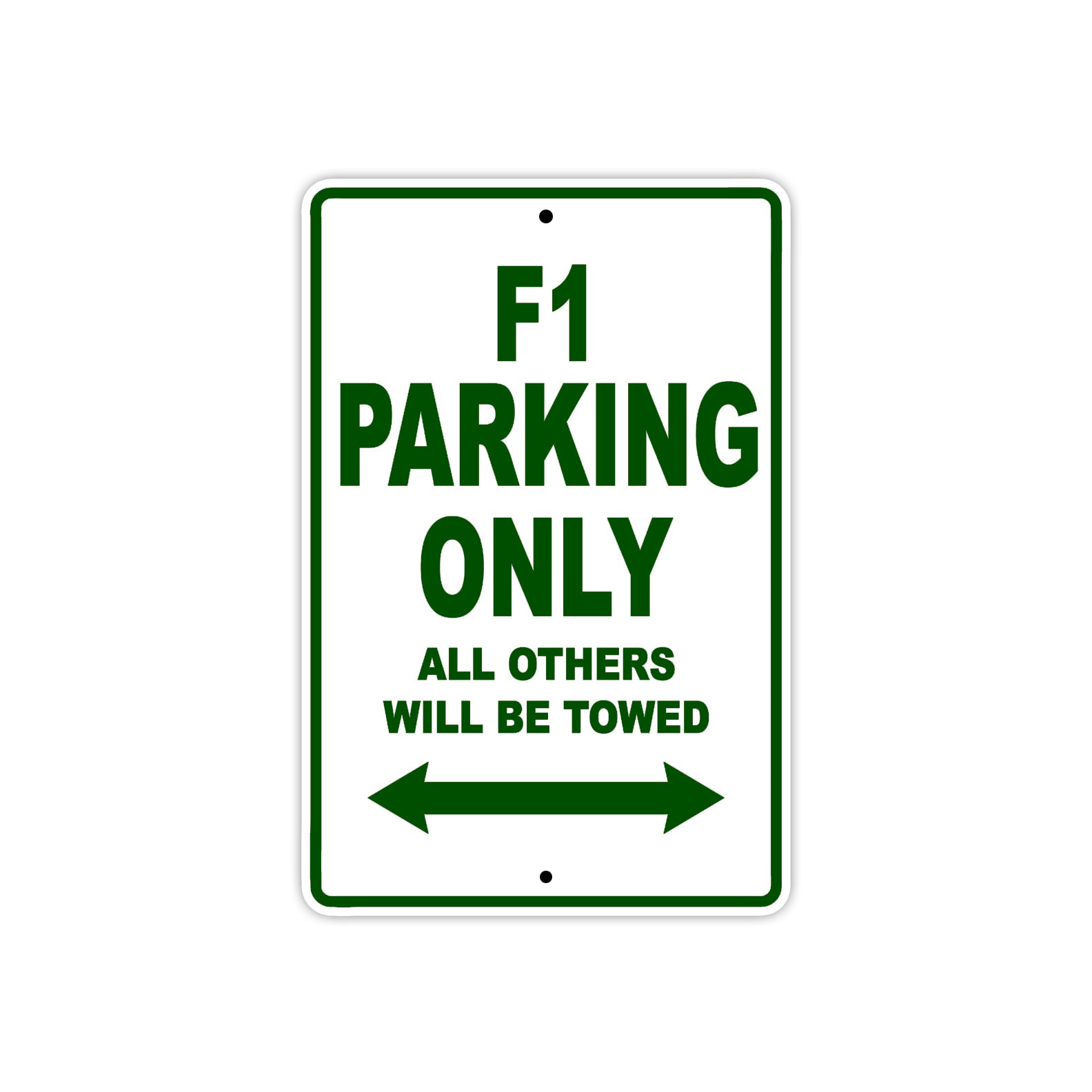 Ducati F1 Parking Only All Others Will Be Towed Aluminum Decor Garage Sign
