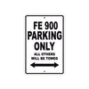 Ducati FE 900 Parking Only All Others Will Be Towed Aluminum Decor Garage Sign