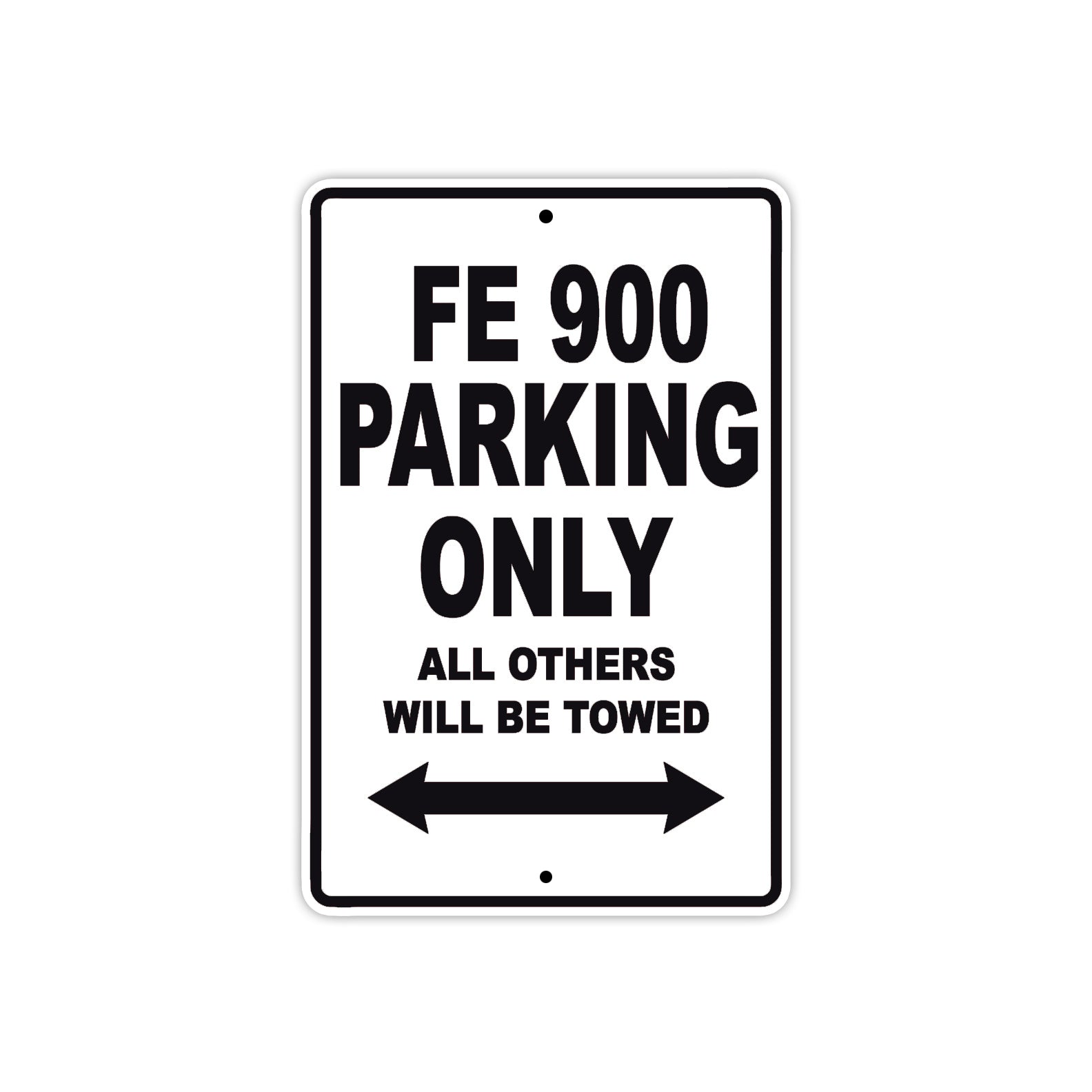 Ducati FE 900 Parking Only All Others Will Be Towed Aluminum Decor Garage Sign