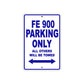 Ducati FE 900 Parking Only All Others Will Be Towed Aluminum Decor Garage Sign