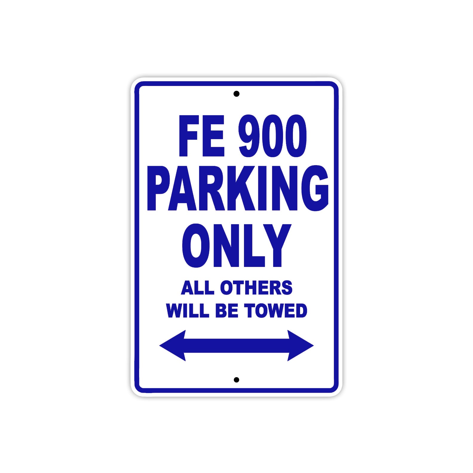 Ducati FE 900 Parking Only All Others Will Be Towed Aluminum Decor Garage Sign