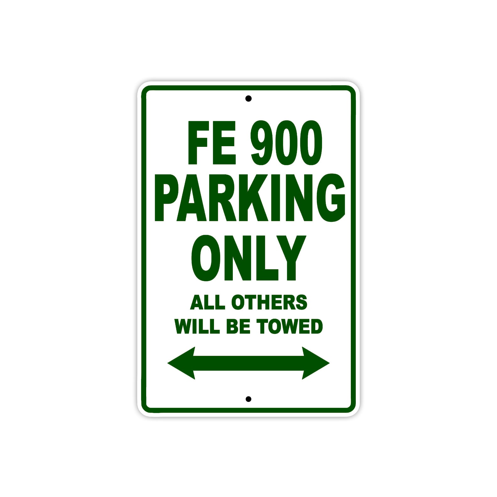Ducati FE 900 Parking Only All Others Will Be Towed Aluminum Decor Garage Sign