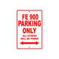Ducati FE 900 Parking Only All Others Will Be Towed Aluminum Decor Garage Sign