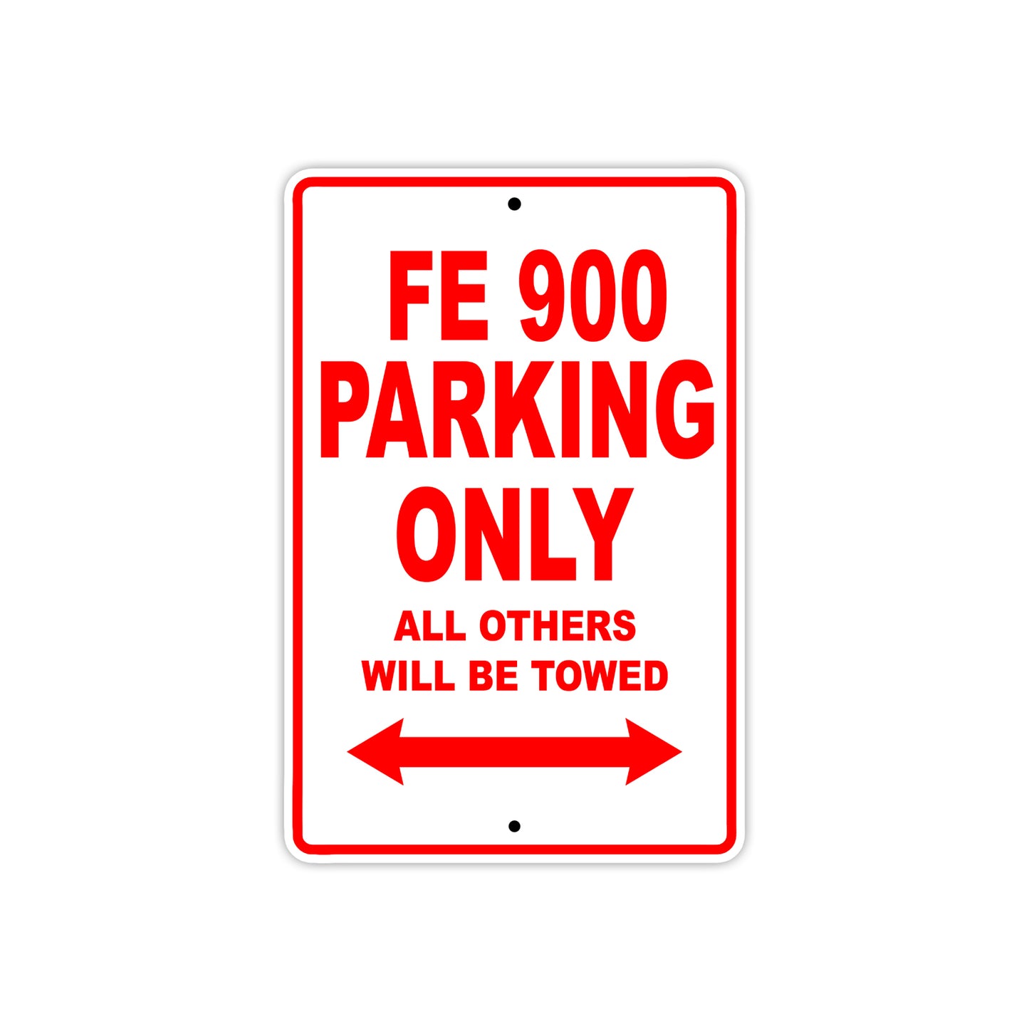 Ducati FE 900 Parking Only All Others Will Be Towed Aluminum Decor Garage Sign