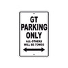 Ducati GT Parking Only All Others Will Be Towed Aluminum Decor Garage Sign
