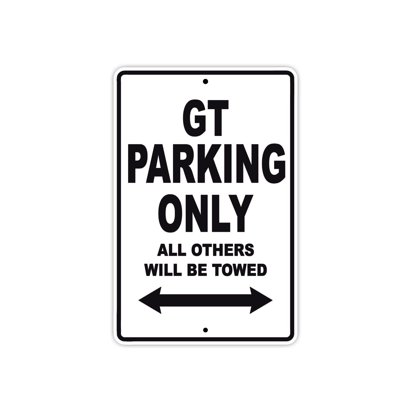 Ducati GT Parking Only All Others Will Be Towed Aluminum Decor Garage Sign