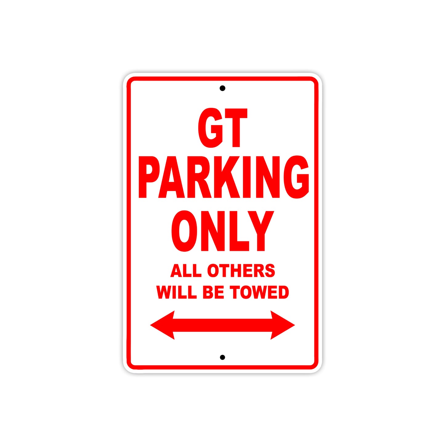 Ducati GT Parking Only All Others Will Be Towed Aluminum Decor Garage Sign