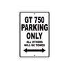 Ducati GT 750 Parking Only All Others Will Be Towed Aluminum Decor Garage Sign
