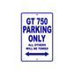 Ducati GT 750 Parking Only All Others Will Be Towed Aluminum Decor Garage Sign