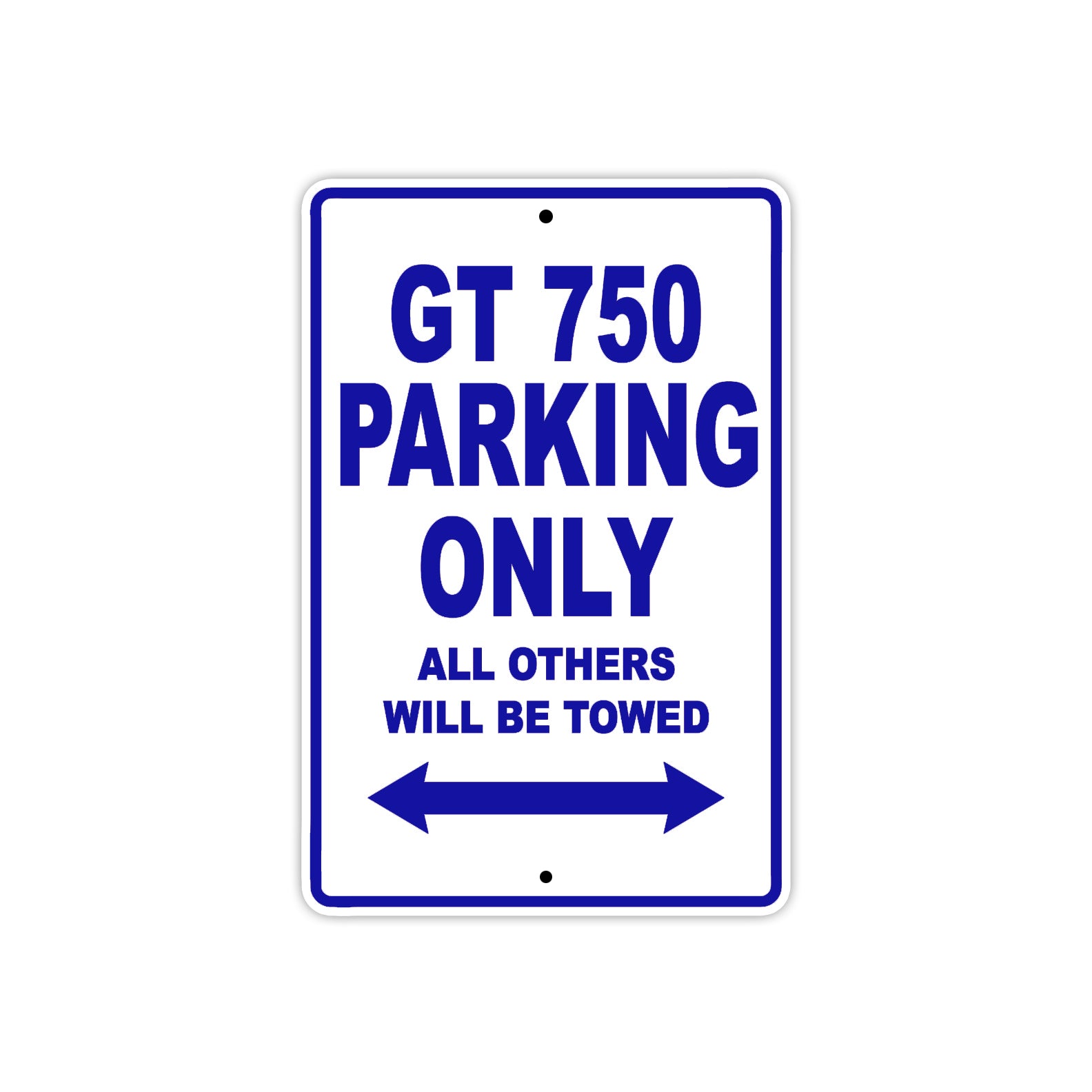 Ducati GT 750 Parking Only All Others Will Be Towed Aluminum Decor Garage Sign
