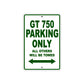 Ducati GT 750 Parking Only All Others Will Be Towed Aluminum Decor Garage Sign