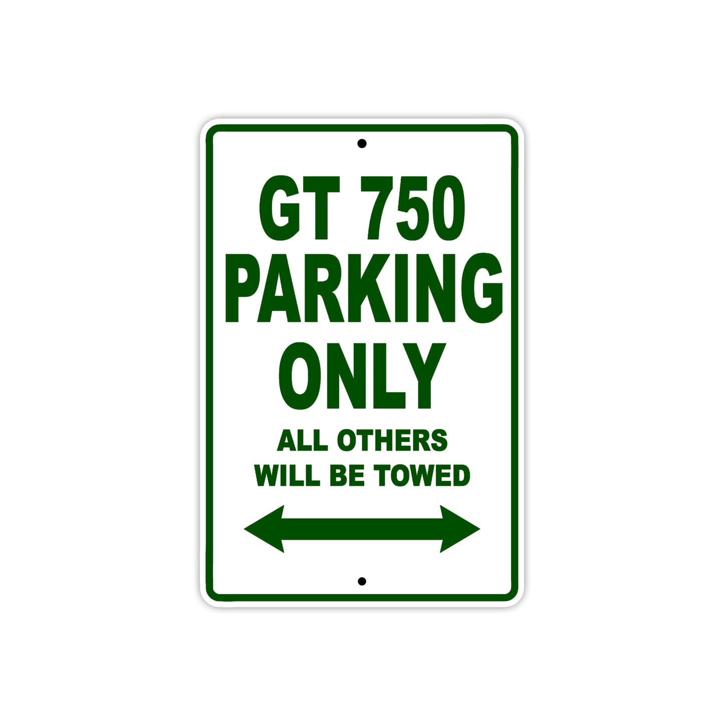 Ducati GT 750 Parking Only All Others Will Be Towed Aluminum Decor Garage Sign