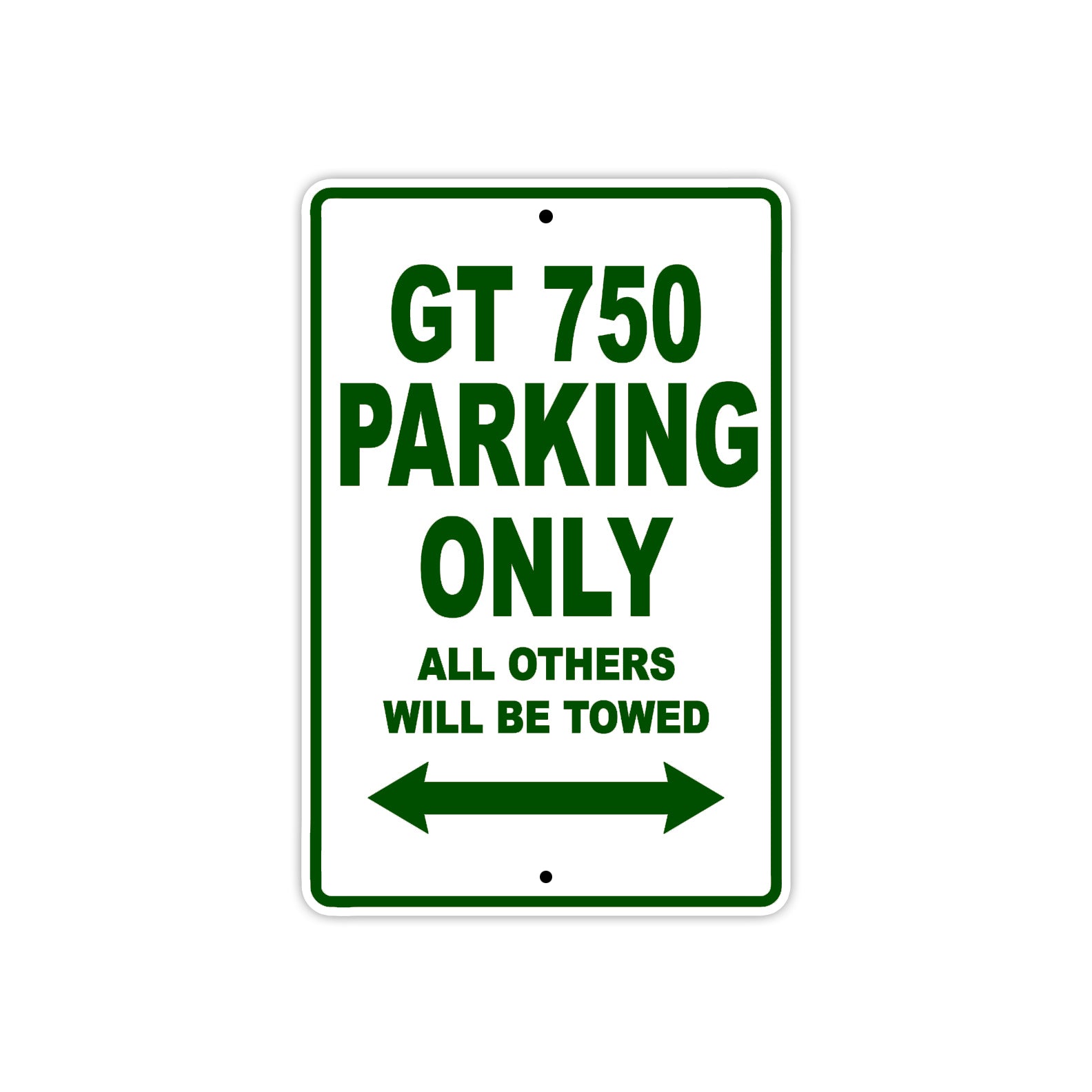 Ducati GT 750 Parking Only All Others Will Be Towed Aluminum Decor Garage Sign