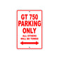 Ducati GT 750 Parking Only All Others Will Be Towed Aluminum Decor Garage Sign