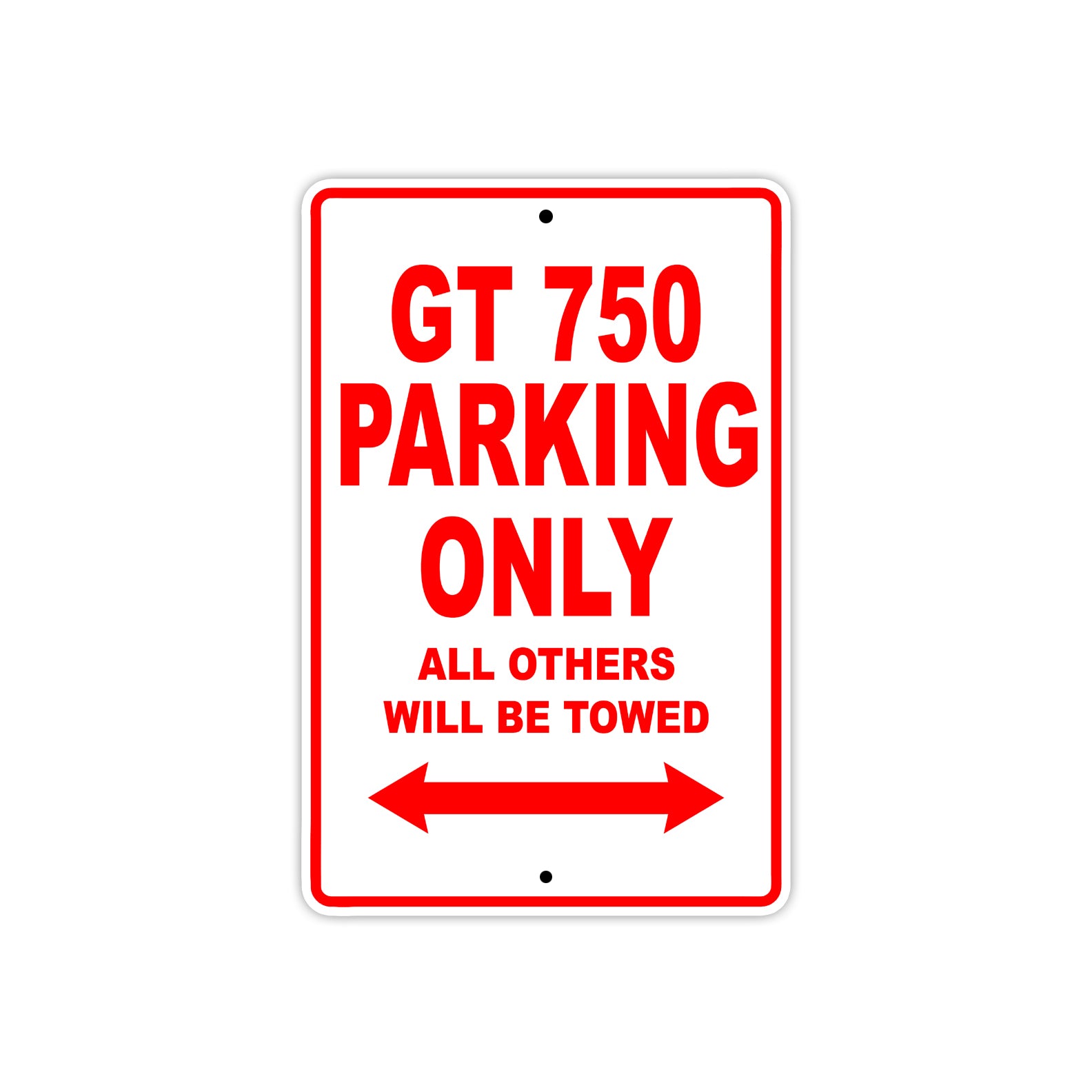 Ducati GT 750 Parking Only All Others Will Be Towed Aluminum Decor Garage Sign