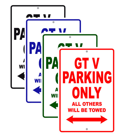 Ducati GT V Parking Only All Others Will Be Towed Aluminum Decor Garage Sign