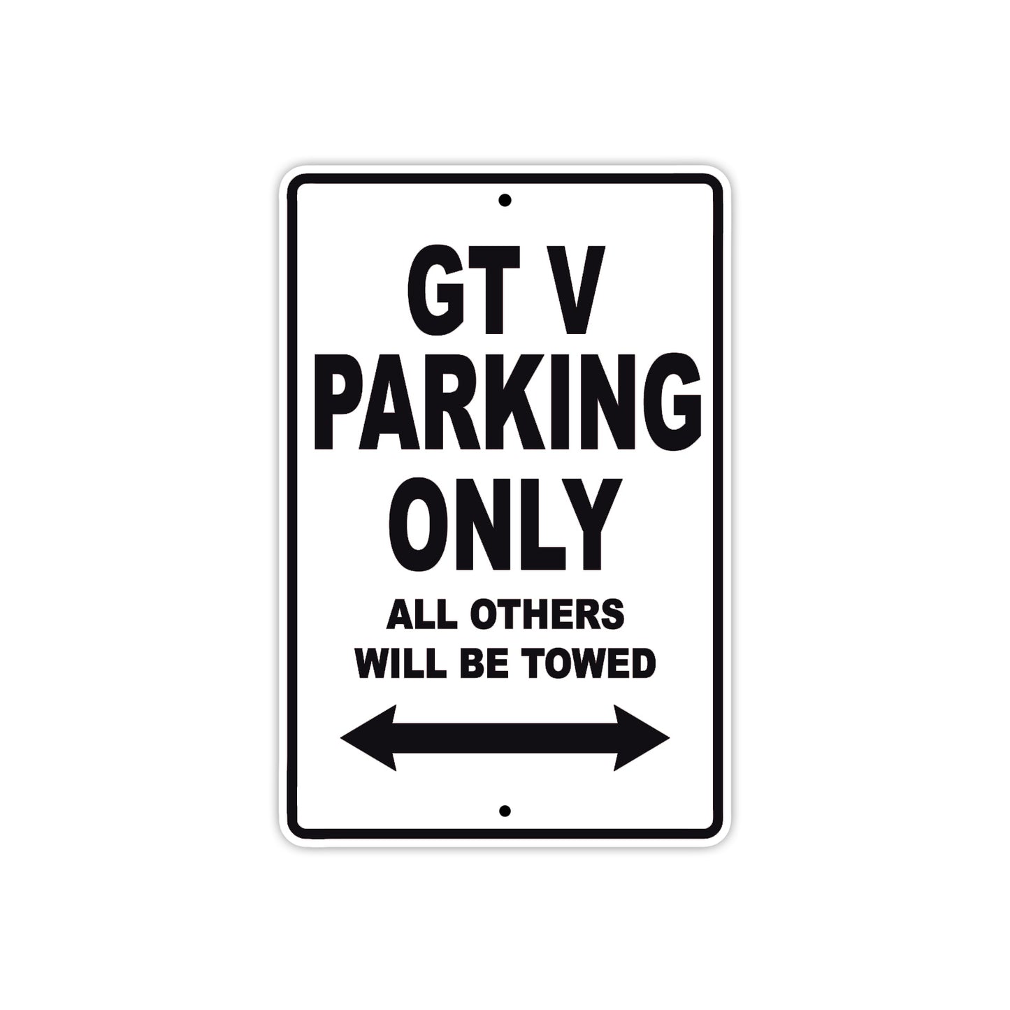 Ducati GT V Parking Only All Others Will Be Towed Aluminum Decor Garage Sign