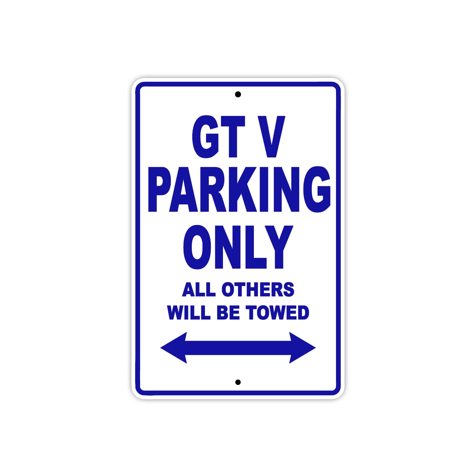 Ducati GT V Parking Only All Others Will Be Towed Aluminum Decor Garage Sign