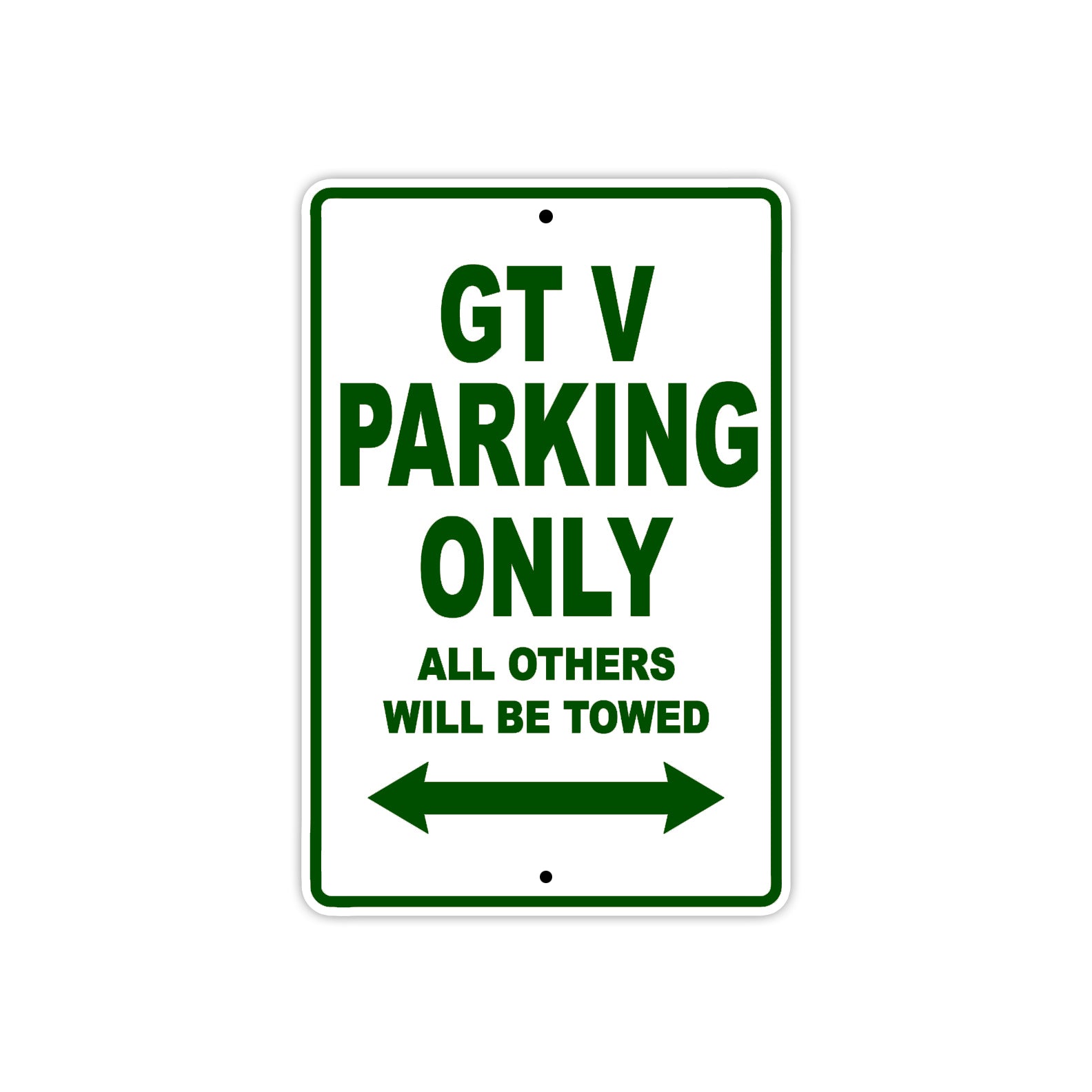 Ducati GT V Parking Only All Others Will Be Towed Aluminum Decor Garage Sign