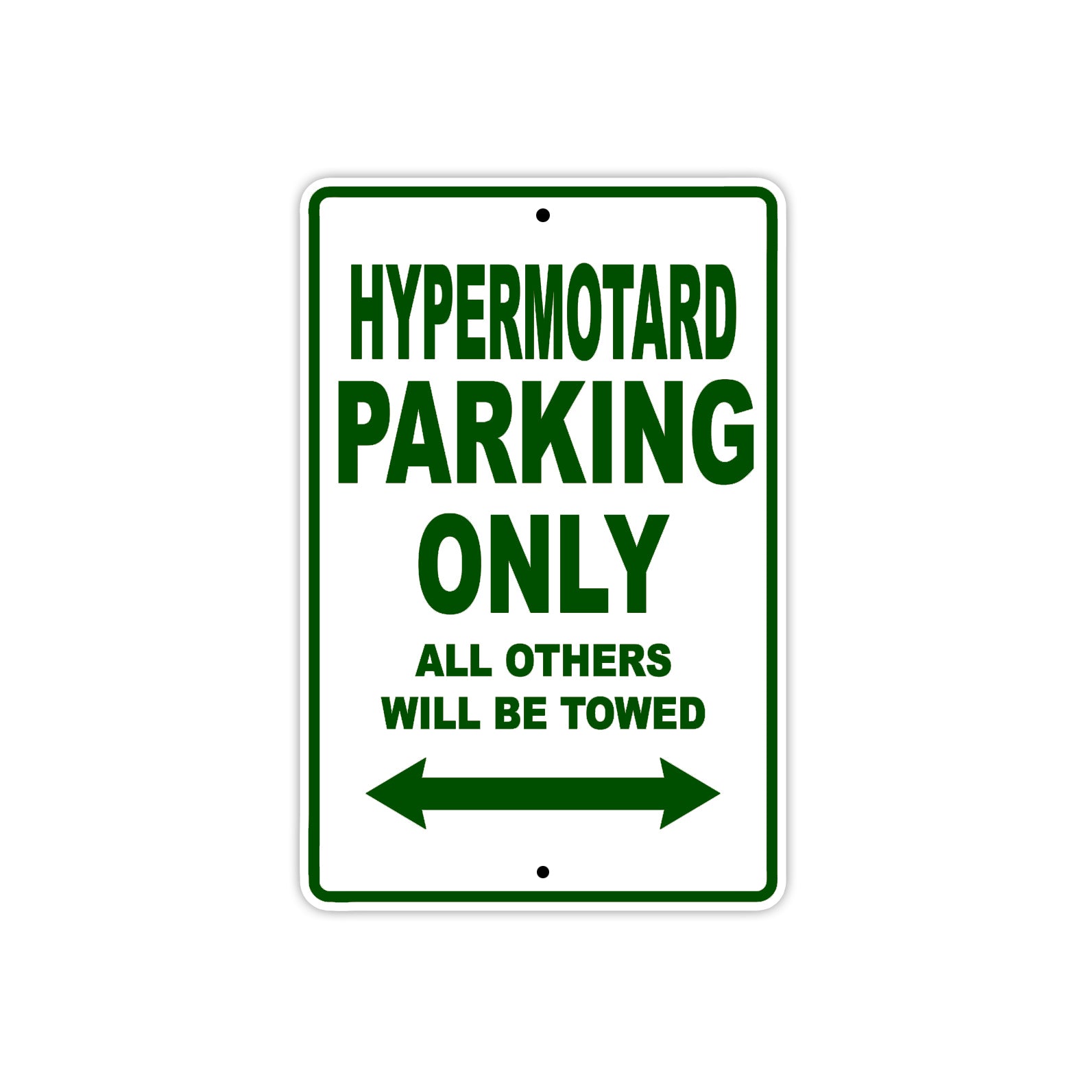 Ducati Hypermotard Parking Only All Others Will Be Towed Aluminum Decor Garage Sign