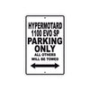 Ducati Hypermotard 1100 EVO SP Parking Only All Others Will Be Towed Aluminum Decor Garage Sign