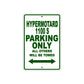 Ducati Hypermotard 1100 S Parking Only All Others Will Be Towed Aluminum Decor Garage Sign