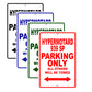 Ducati Hypermotard 939 SP Parking Only All Others Will Be Towed Aluminum Decor Garage Sign