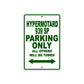 Ducati Hypermotard 939 SP Parking Only All Others Will Be Towed Aluminum Decor Garage Sign