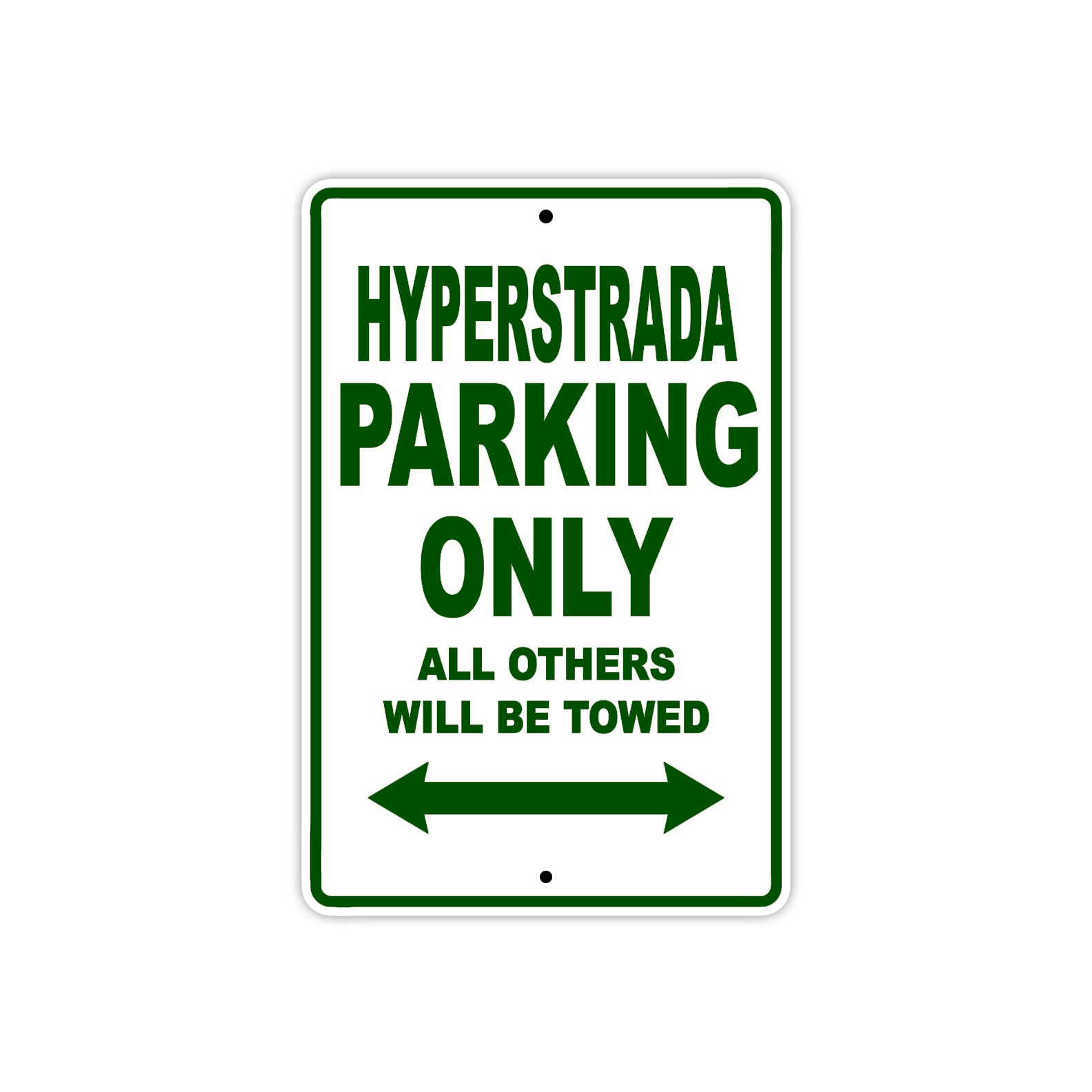 Ducati Hyperstrada Parking Only All Others Will Be Towed Aluminum Decor Garage Sign