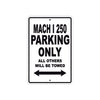 Ducati Mach I 250 Parking Only All Others Will Be Towed Aluminum Decor Garage Sign