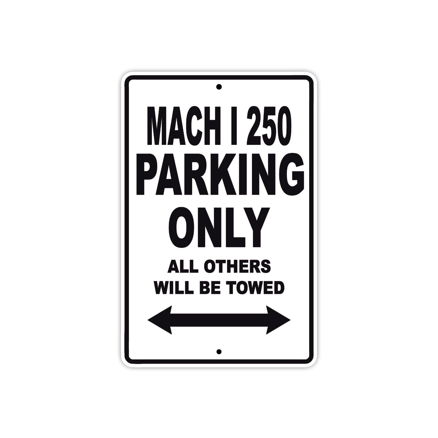 Ducati Mach I 250 Parking Only All Others Will Be Towed Aluminum Decor Garage Sign