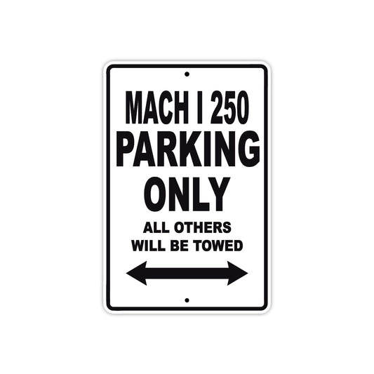 Ducati Mach I 250 Parking Only All Others Will Be Towed Aluminum Decor Garage Sign